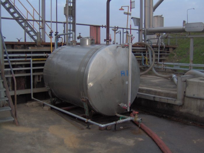 RVS olietank voor opslag bio-olie